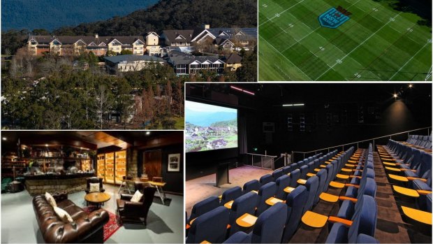 Rye grass, whiskey bars, an ice skating rink and a cinema: Inside NSW’s Origin camp