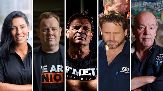 Luba Grigorovitch, Luke Hilakari, John Setka, Troy Gray and Christy Cain.