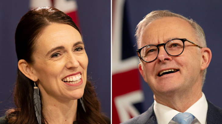 Jacinda Ardern and Anthony Albanese.