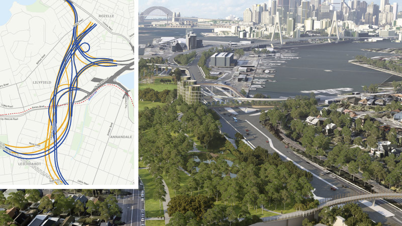 The complex spaghetti junction deep beneath Sydney's inner west revealed