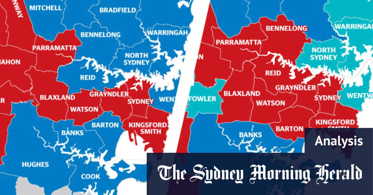 From Abbott to Albo: How Sydney’s electoral map has been transformed
