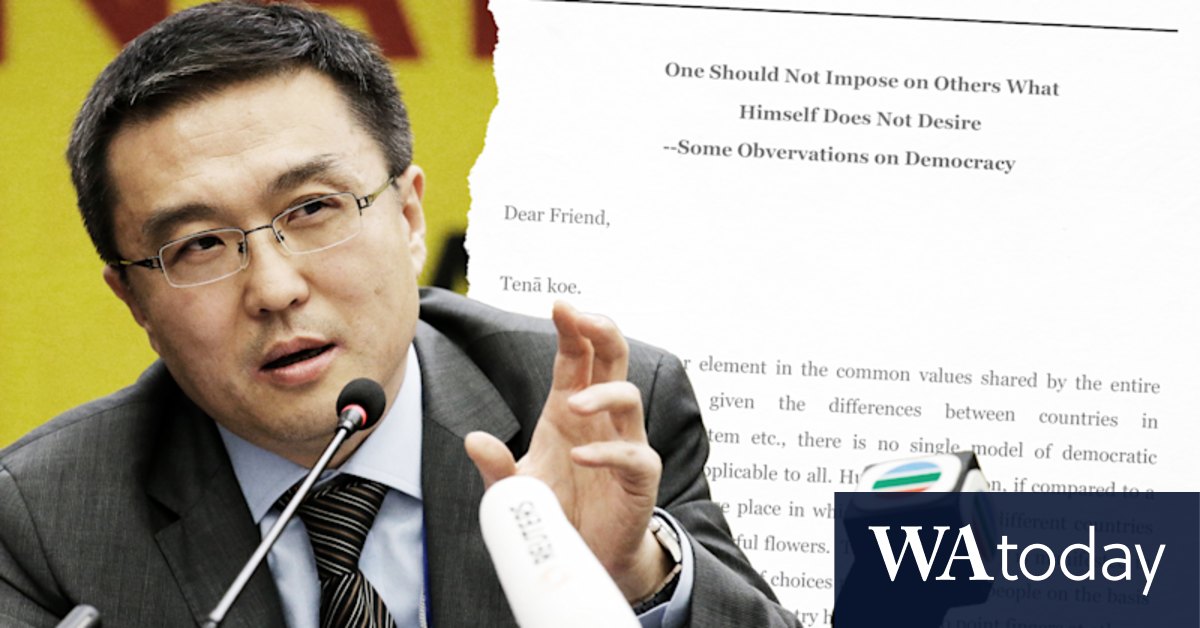 Chinese ambassador criticises US in letter to New Zealand MPs - Vimarsana News