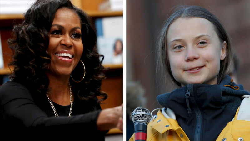 Michelle Obama Tells Greta Thunberg To Ignore The Doubters After Trump Attack