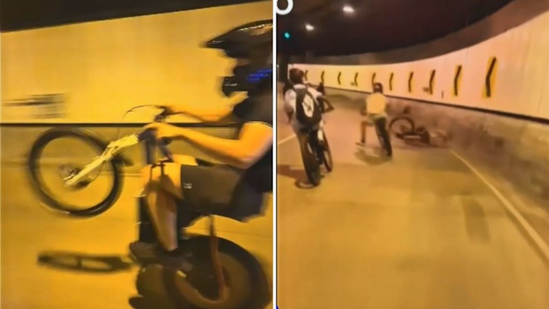 Teens charged after video showed mass Brisbane tunnel e-bike hooning
