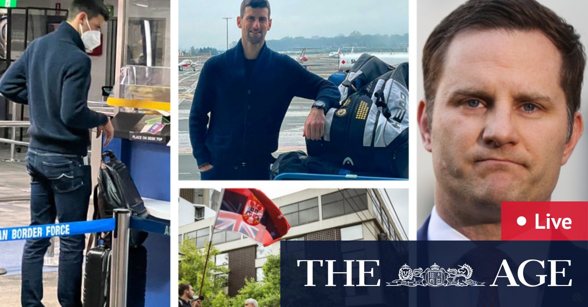 LIVE: Novak Djokovic Federal Court appeal set for Sunday after Immigration Minister cancels tennis star’s visa ahead of 2022 Australian Open - The Age