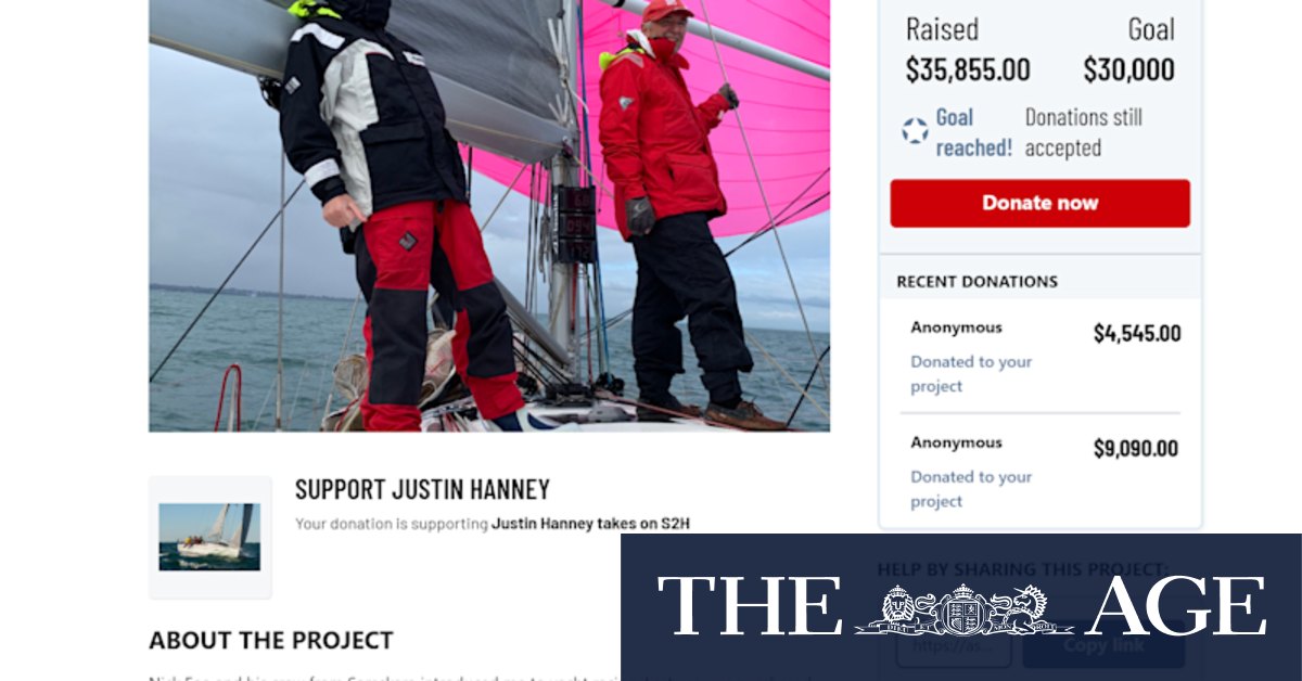 VicTrack boss Campbell Rose was secret donor to Nick Foa and Justin Hanney in yacht race online fundraising - Vimarsana News