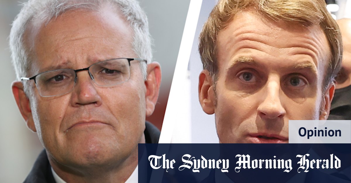 Scott Morrison Emmanuel Macron: 'I don't think, I know': Macron breaks through Morrison's fog of spin - Vimarsana News