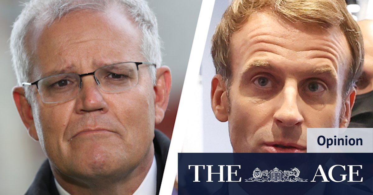 Scott Morrison Emmanuel Macron: 'I don't think, I know': Macron breaks through Morrison's fog of spin - Vimarsana News
