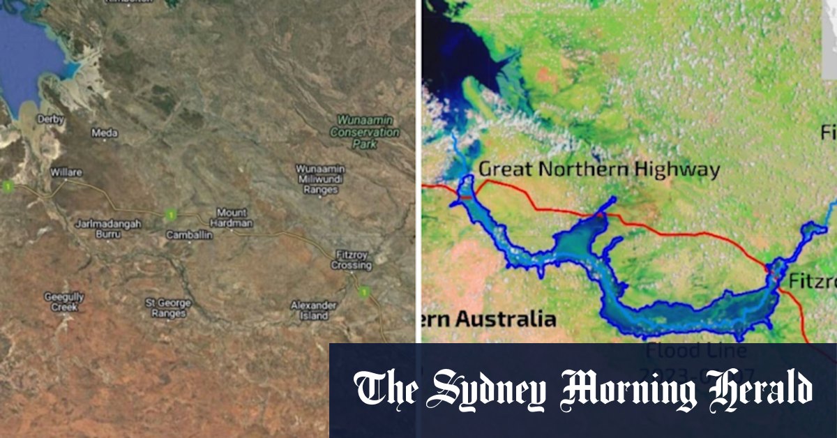 WA floods: Kimberley floods extent revealed by space satellite images - Vimarsana News