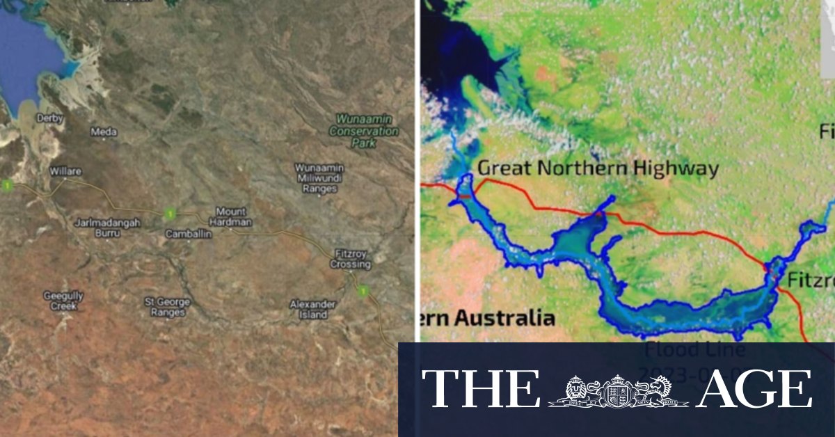 WA floods: Kimberley floods extent revealed by space satellite images - Vimarsana News