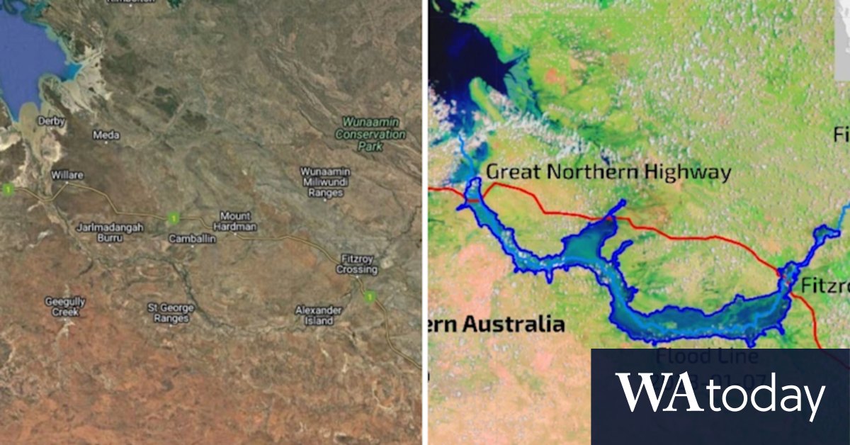 WA floods: Kimberley floods extent revealed by space satellite images - Vimarsana News