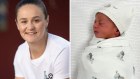 Ash Barty posted a picture of her new baby son Hayden.