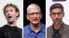 Big tech executives, including Mark Zuckerberg of Meta, Tim Cook of Apple and Sundar Pichai of Google, are bending the knee to Donald Trump.