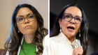 Coalition frontbencher Jacinta Nampijinpa Price (left) and Indigenous Australians Minister Linda Burney  are on opposite sides of the Voice campaign.