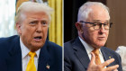 US President Donald Trump and former prime minister Malcolm Turnbull.