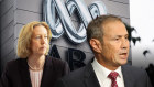 Woodside CEO Meg O’Neill and WA Premier Roger Cook.