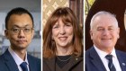 Higher Education Award winners RMIT’s Professor Tianyi Ma,  former vice chancellor of Monash University and RMIT Margaret Gardner, and Newcastle University’s vice chancellor Alex Zelinsky.