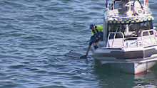 The men were pulled from the water near Bear Island at La Perouse.