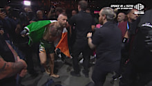 Conor McGregor wobbles on one leg pre-fight.