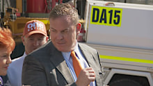 Pauline Hanson interrupts Mike Newman.