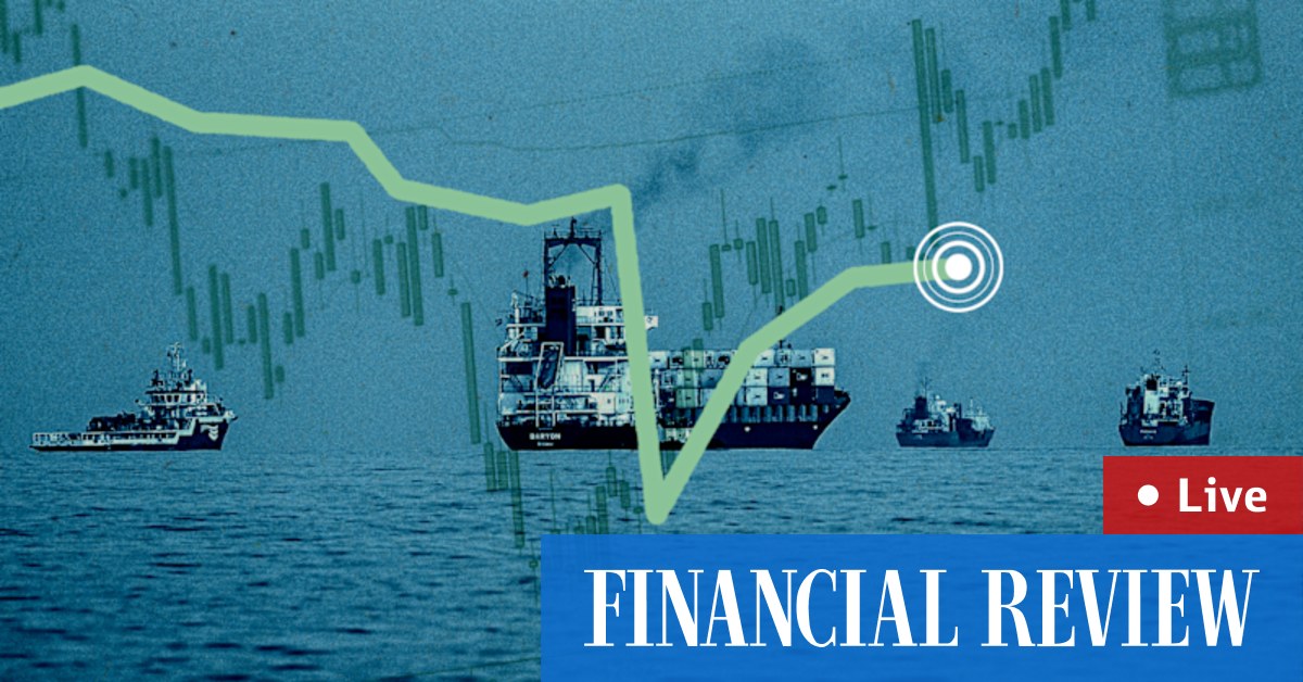 Shares to fall; oil nears $US100; AustralianSuper ups stake in Syrah; South32 reviews guidance; Corporate Travel to reverse $222m in revenue; BoQ profit falls; BHP ups copper guide. Follow live.