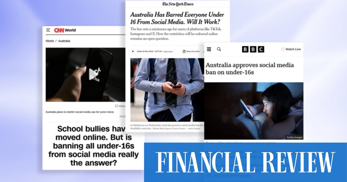 How the world reacted to our world-first social media ban