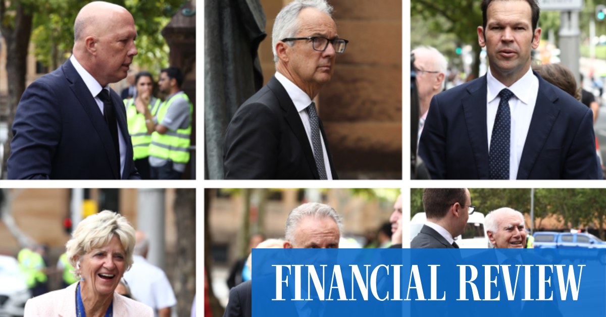 George Pell funeral: John Howard, Peter Dutton, Alan Jones among attendees at St Mary's Cathedral - Vimarsana News