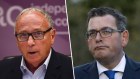 Former IBAC commissioner Robert Redlich and former Premier Daniel Andrews.