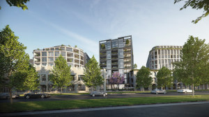 Artist impression of an apartment development in Fitzroy North that has been converted to build-to-rent.