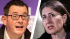 Daniel Andrews' state recorded 12 new coronavirus infections on Tuesday while Gladys Berejiklian's confirmed 13.
