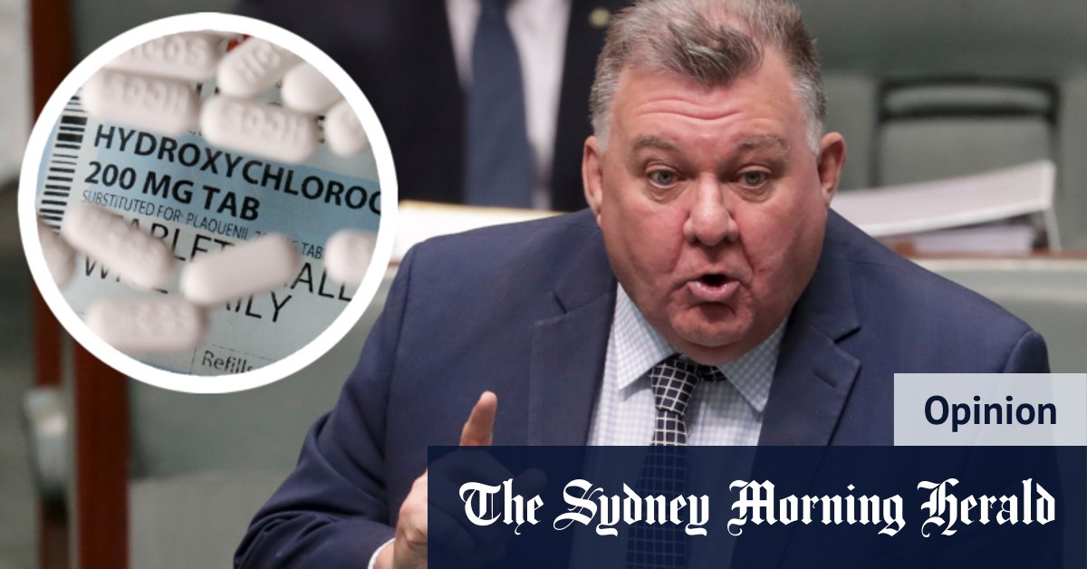 Sydney MP Craig Kelly's job is to represent Hughes but he's pushing manic fringe craziness ...