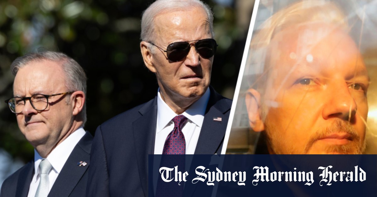Założyciel WikiLeaks, Anthony Albanese, podniósł się podczas spotkania z Joe Bidenem