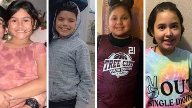 Victims of the shooting at Robb Elementary School in Uvalde, Texas: Amerie Jo Garza, Jose Flores jnr, Eliahna García, Alithia Ramirez. 