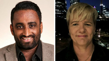 Left: Michael Rodrigues of the Night Time Industries Association. Right: The City of Sydney's night time planning co-ordinator Libby Harris.