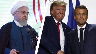 Rouhani's u-turn came a day after after a surprise intervention by French President Emmanuel Macron. 