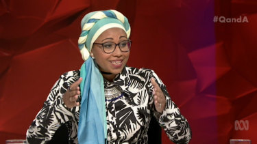Jacqui Lambie and Yassmin Abdel-Magied were involved in a heated exchange on  Q&A in 2017 over sharia.