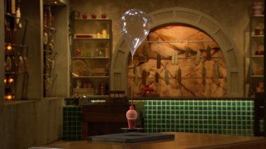 Christy Tania's floating ice cream dessert challenge featured in MasterChef's 2017 season.