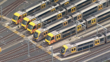 Sydney’s train network was shut down early on Monday morning.