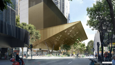 The Cross River Rail station on Albert Street is due to open in 2025.