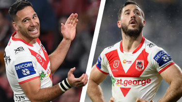 Corey Norman and Ben Hunt have struggled for consistency during their time at the Dragons.