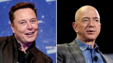  Tesla chief Elon Musk and Amazon founder Jeff Bezos are the two richest people in the world.