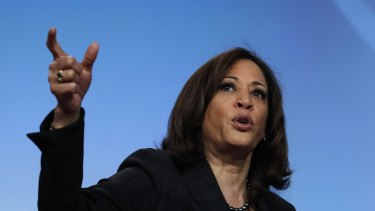 California senator Kamala Harris gave a forceful performance in the second Democratic debate in Miami.