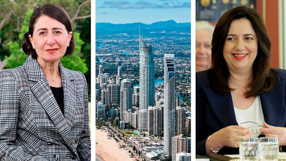 Ms Berejiklian confirmed Ms Palaszczuk had called her ahead of the announcement.