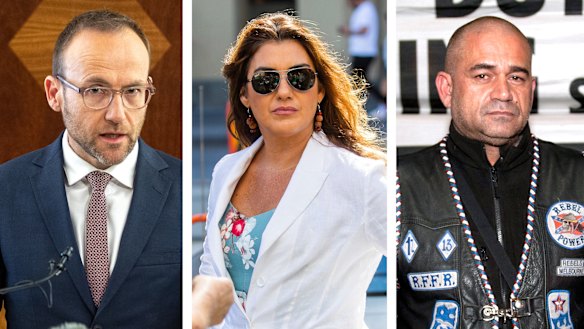 Adam Bandt, Lidia Thorpe and Dean Martin.