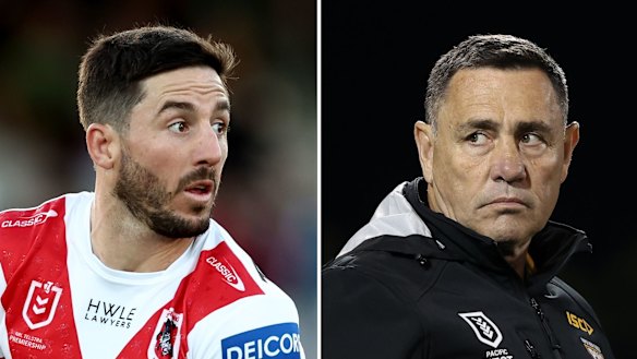 Dragons captain Ben Hunt and incoming coach Shane Flanagan.