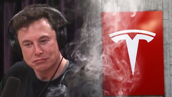Elon Musk's antics took a bizarre turn when he smoked marijuana on a podcast.