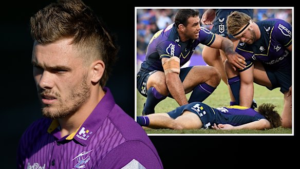 Ryan Papenhuyzen is on the road to recovery after being knocked out during a game on May 16.