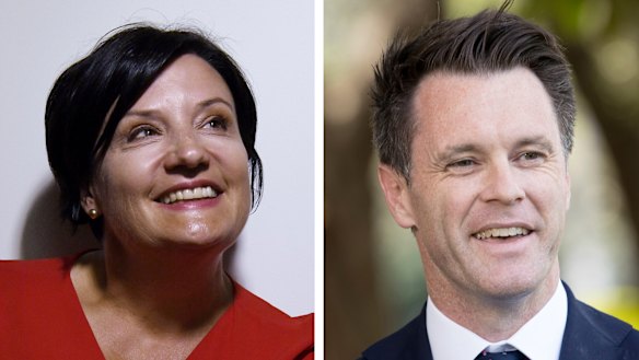 Strathfield MP Jodi McKay and Kogarah MP Chris Minns, who are vying for the leadership of the Labor Party.