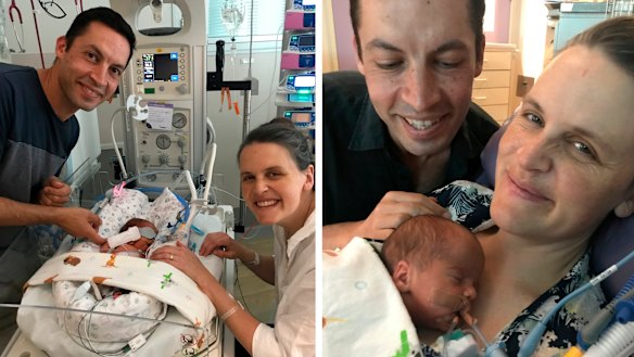 Christine Stoove with her husband Mario Tornatora and baby Joey Tornatora. 
