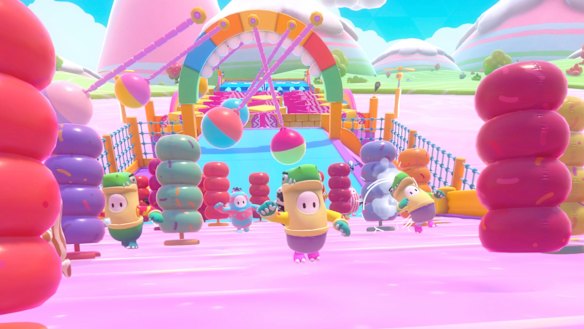 The fun look and pastel colours sets Fall Guys apart from other online competitions.
